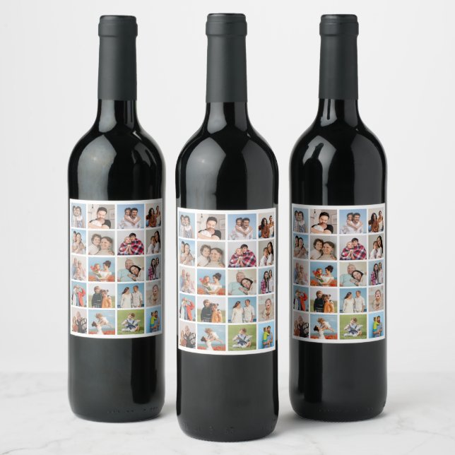 Étiquette Pour Bouteilles De Vin Créez votre propre collection de photos 20 (Bouteilles)