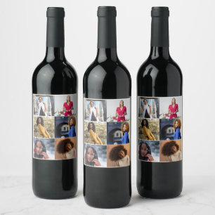 Étiquette Pour Bouteilles De Vin Créez votre propre collection photo de 6 personnes