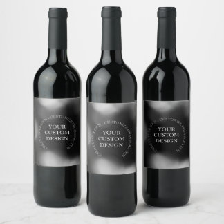 Étiquette Pour Bouteilles De Vin Créez votre propre conception/logo personnalisé