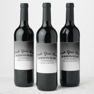 Étiquette Pour Bouteilles De Vin Créez votre propre personnalisation
