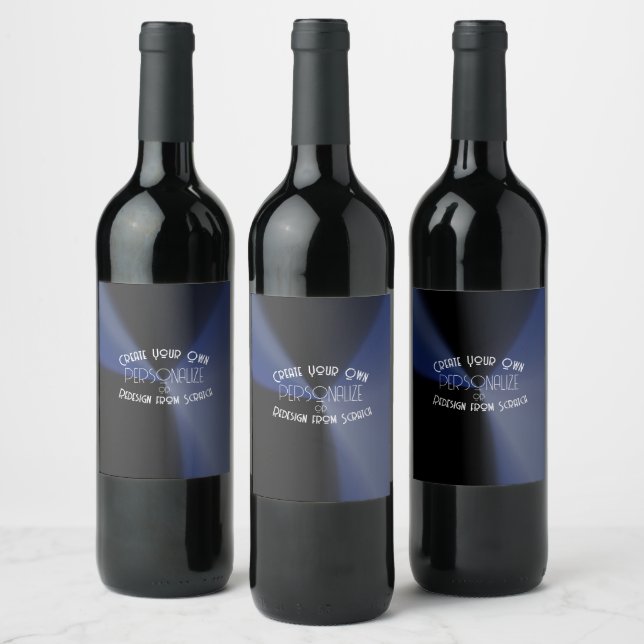 Étiquette Pour Bouteilles De Vin Créez votre propre personnalisation (Bouteilles)