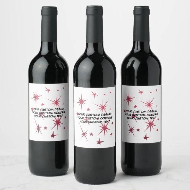 Étiquette Pour Bouteilles De Vin Créez Votre Propre Personnalisé (Bouteilles)