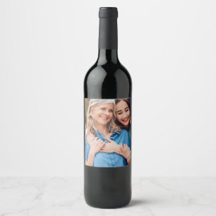 Étiquette Pour Bouteilles De Vin Créez Votre Propre Photo Personnalisée DIY