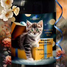 Cute Kitten Surprise Anniversaire