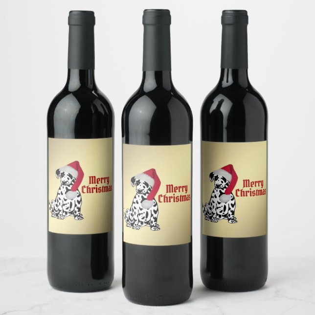 Étiquette Pour Bouteilles De Vin Dalmatian (Bouteilles)