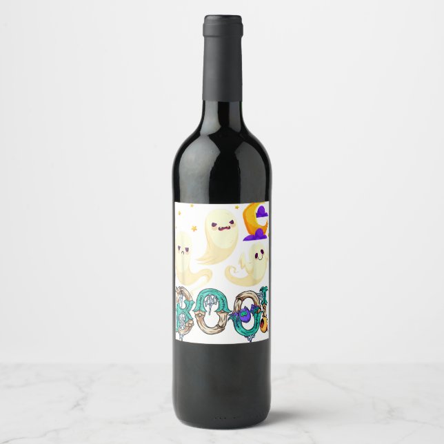 Étiquette Pour Bouteilles De Vin Dancing Skeletons Dance Challenge Boys Girl (Devant)