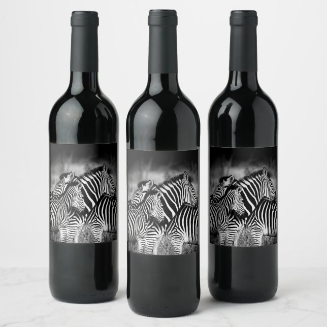 Étiquette Pour Bouteilles De Vin Dazzle de Zebra (Bouteilles)