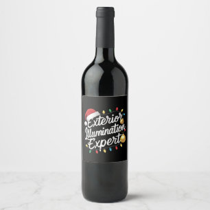 Étiquette Pour Bouteilles De Vin Décor lumineux de Noël Exterior Illumination Exper