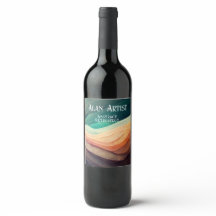 DES ARTISTES MONTRENT LA BOUTEILLE DE VIN À LA RÉC