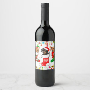 Étiquette Pour Bouteilles De Vin Dog Lov