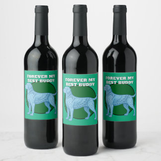Étiquette Pour Bouteilles De Vin dog lover