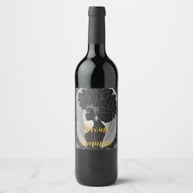 Étiquette Pour Bouteilles De Vin Domaine de Devine Feminine (Devant)