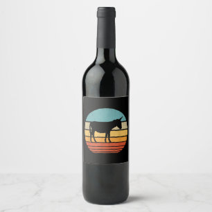 Étiquette Pour Bouteilles De Vin Don Donkey Lover   Idées Cadeaux Agricoles