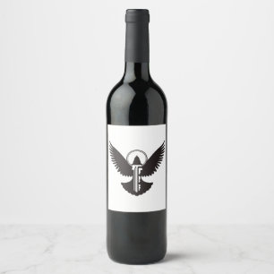 Étiquette Pour Bouteilles De Vin Dove avec clé