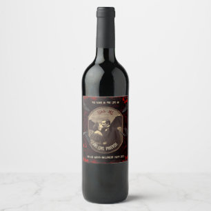 Étiquette Pour Bouteilles De Vin Dracula's Kiss Vampire Halloween Party Faveur