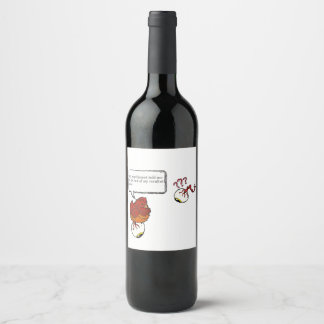 Étiquette Pour Bouteilles De Vin Drôle psychiatre