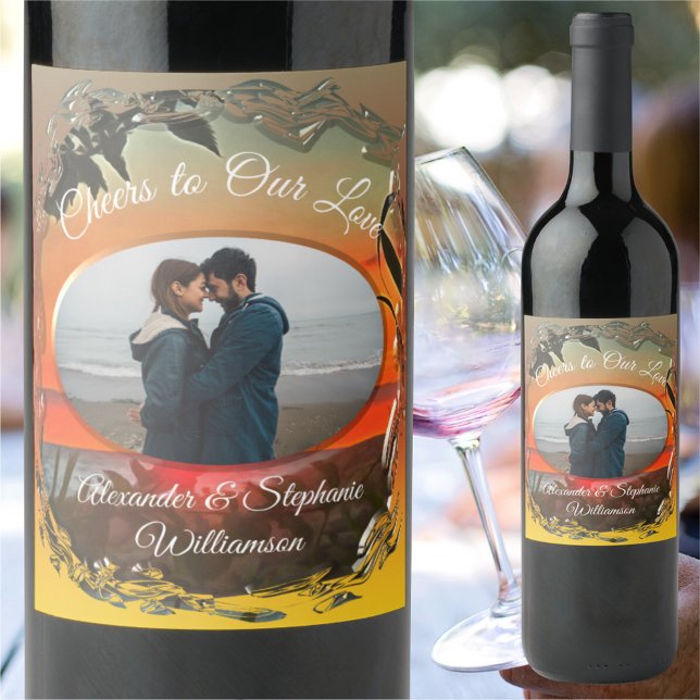 Étiquette Pour Bouteilles De Vin El Rio Pitillal salue notre amour 2009 (Créateur téléchargé)