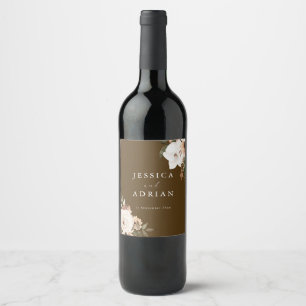 Étiquette Pour Bouteilles De Vin Élégant Boho Mariage Vin bouteille Étiquette