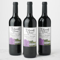 Élégant Lilac Purple Rose Merci Mariage