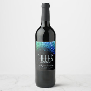 Étiquette Pour Bouteilles De Vin Elégant livre couleur paon mariage vin étiquette