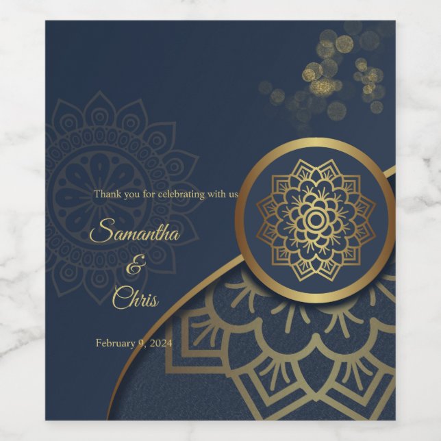 Étiquette Pour Bouteilles De Vin Élégant personnalisé (Étiquettes simples)