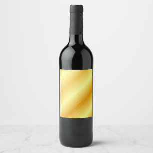 Étiquette Pour Bouteilles De Vin Élégant personnalisé Modèle moderne tendance Gold 