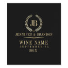 Elégante couronne or et argent Laurel