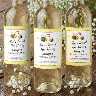 Étiquette Pour Bouteilles De Vin Elle a trouvé sa ruche moderne pour l'enterrement 