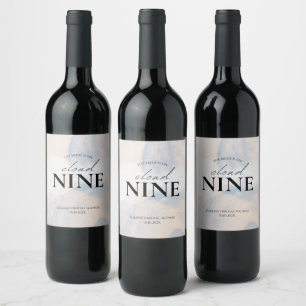 Étiquette Pour Bouteilles De Vin Elle est sur Cloud 9 Enterrement de vie de jeune f