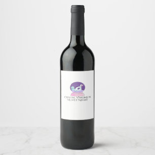 Étiquette Pour Bouteilles De Vin Encre Whimsigoth – Forêts mystiques, lunes et magi