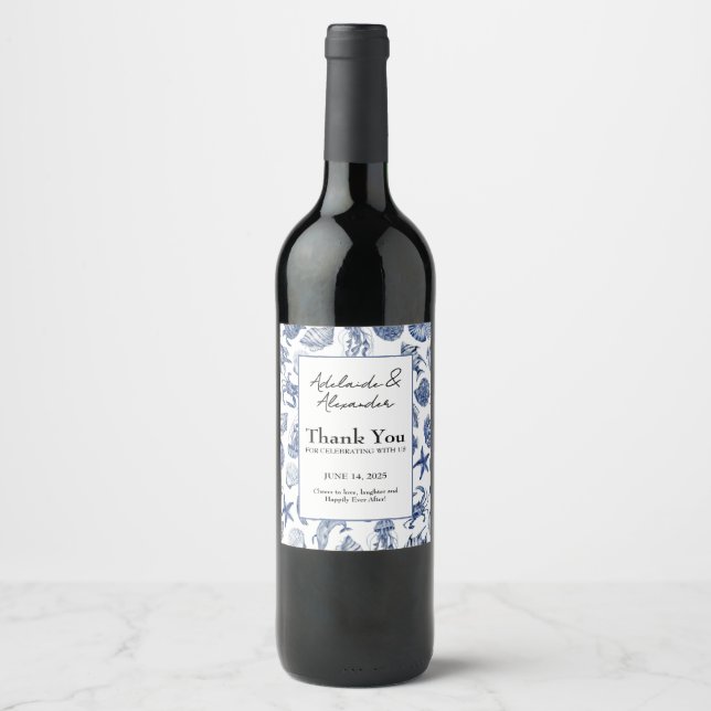 Étiquette Pour Bouteilles De Vin Ensemble d'étiquettes de nourriture et de boisson  (Devant)