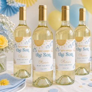Étiquette Pour Bouteilles De Vin Ensemble d'étiquettes de nourriture et de boisson