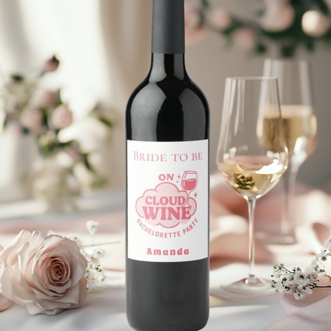 Étiquette Pour Bouteilles De Vin Enterrement de vie de jeune fille sur vin dans les (Créateur téléchargé)