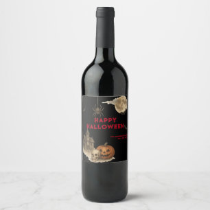 Étiquette Pour Bouteilles De Vin Entrez Si Vous Osez - Maison Halloween Éffrayante