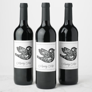 Étiquette Pour Bouteilles De Vin Épouse-moi Valentine's
