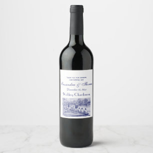 Étiquette Pour Bouteilles De Vin Équipage de rameurs vintage au quai