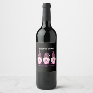 Étiquette Pour Bouteilles De Vin Équipe de soutien Vous n'êtes pas seul