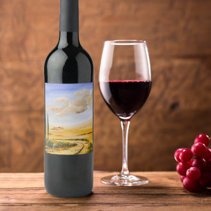 Étiquette Pour Bouteilles De Vin Été italien