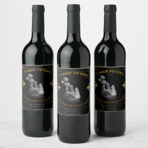 Étiquette Pour Bouteilles De Vin Étiquette de boisson Jeu avant TFDW