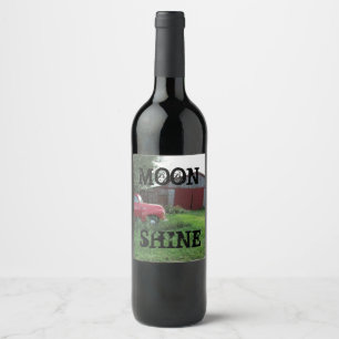 Étiquette Pour Bouteilles De Vin Étiquette de bouteille d'alcool "Clair de lune"