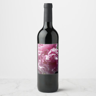 Étiquette Pour Bouteilles De Vin Étiquette de bouteille de vin à motif floral de pi