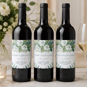 Étiquette Pour Bouteilles De Vin Étiquette de bouteille de vin de mariage au eucaly
