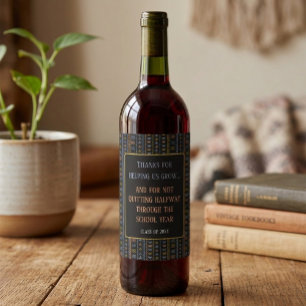 Étiquette Pour Bouteilles De Vin Étiquette de bouteille de vin pour la semaine d'ap