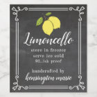 Étiquette de bouteille haute au look craie de Limo