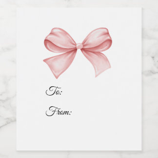 Étiquette Pour Bouteilles De Vin Étiquette de cadeau à ruban