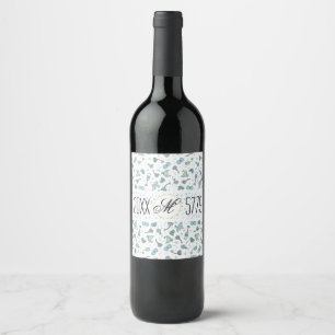 Étiquette Pour Bouteilles De Vin Étiquette de la bouteille de vin de Pessah Heure