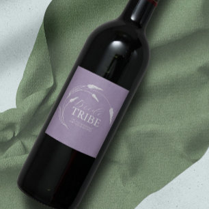 Étiquette Pour Bouteilles De Vin Étiquette de la proposition de la servante de l'aq