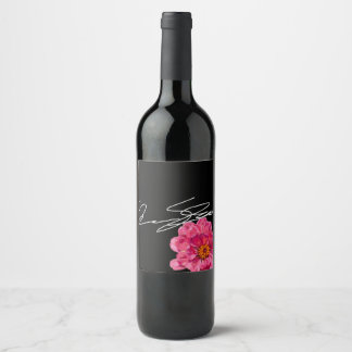Étiquette Pour Bouteilles De Vin Étiquette de vin à signature