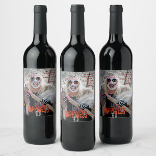 Étiquette Pour Bouteilles De Vin Étiquette de vin de la reine guerrière !
