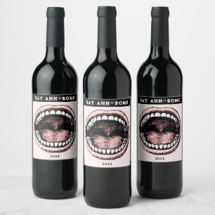 Étiquette Pour Bouteilles De Vin Étiquette de vin de l'école dentaire